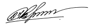 Подпись Евгения Атоева